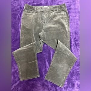 Women’s Croft & Barrow Miss Green Corduroy Pants. 14S.